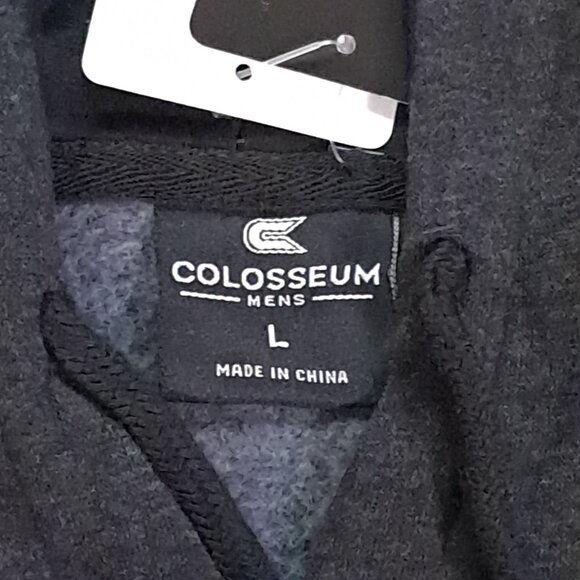 NWT University of Iowa Black Hoodie Mens L Large Logo Colosseum Athletics - Picture 7 of 8